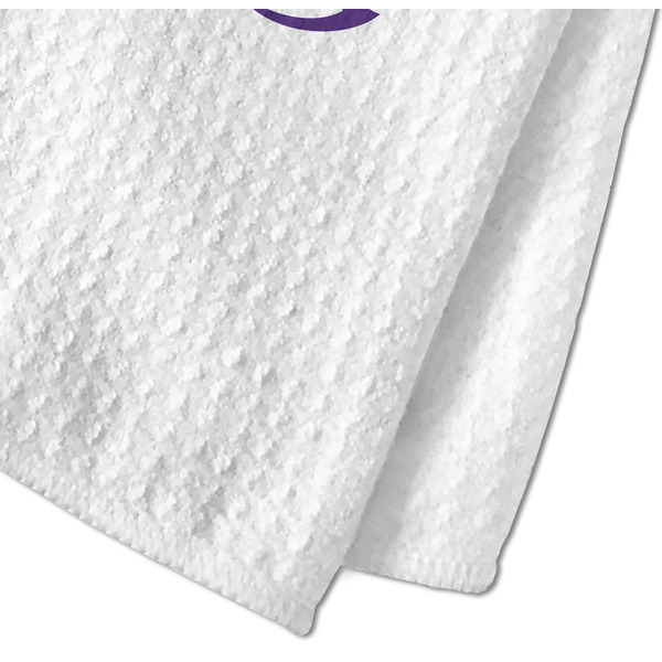 Lotus Flower Waffle Weave Towel - Closeup of Material Image