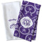 Lotus Flower Waffle Weave Towels - Two Print Styles