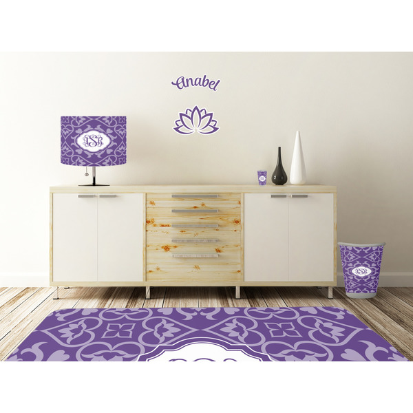 Lotus Flower Wall Graphic Decal Wooden Desk
