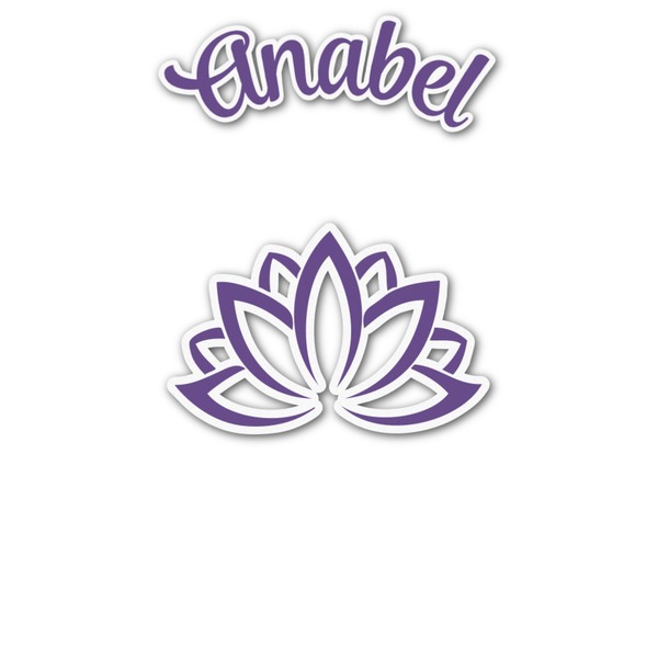 Custom Lotus Flower Graphic Decal - Custom Sizes (Personalized)