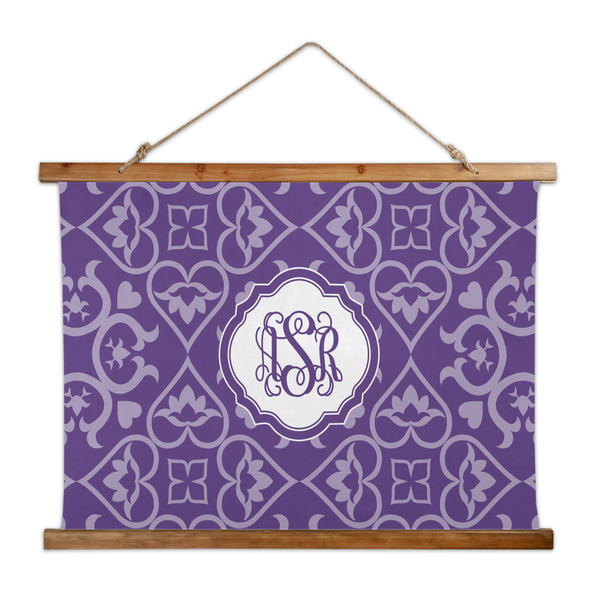 Custom Lotus Flower Wall Hanging Tapestry - Wide (Personalized)