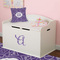 Lotus Flower Wall Letter on Toy Chest