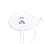 Lotus Flower Oval Plastic Stir Sticks (Personalized)