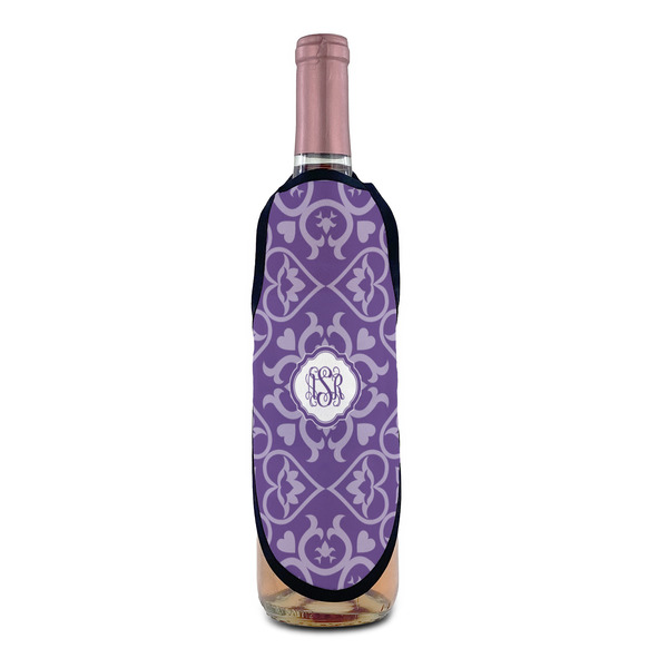 Lotus Flower Wine Bottle Apron - IN CONTEXT