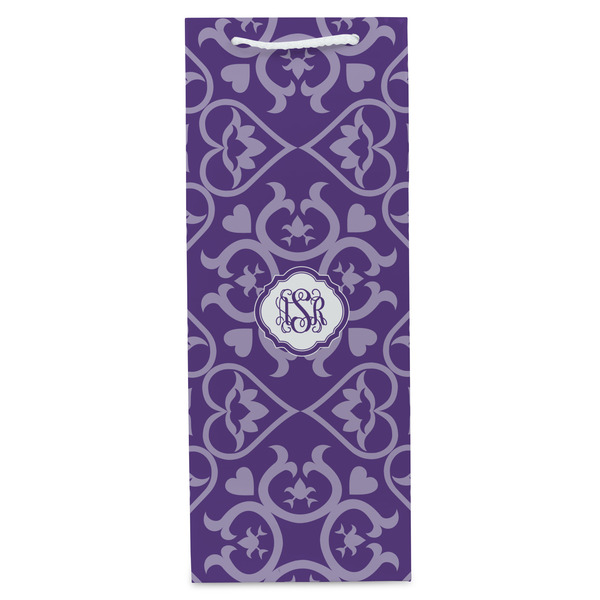 Lotus Flower Wine Gift Bag - Gloss - Front