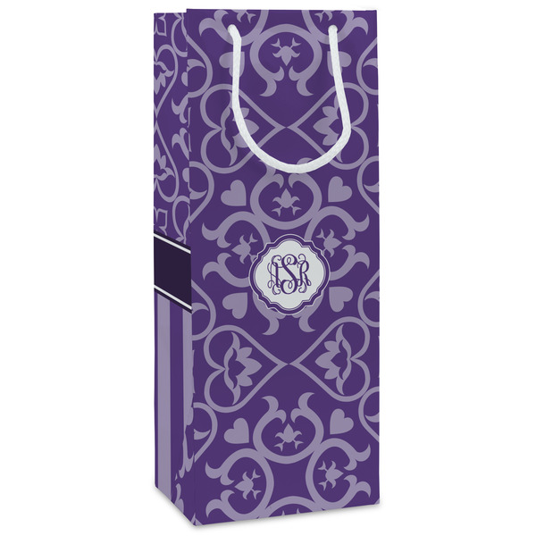Custom Lotus Flower Wine Gift Bags (Personalized)