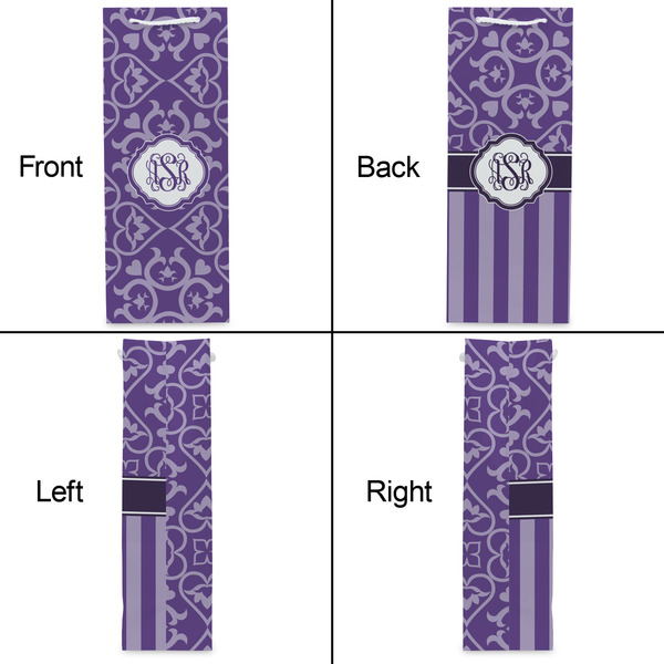 Lotus Flower Wine Gift Bag - Matte - Approval