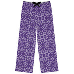 Lotus Flower Womens Pajama Pants - S