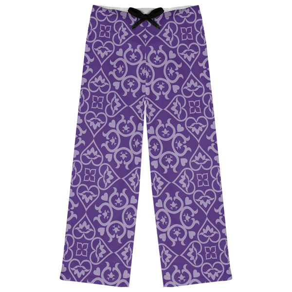 Custom Lotus Flower Womens Pajama Pants - S