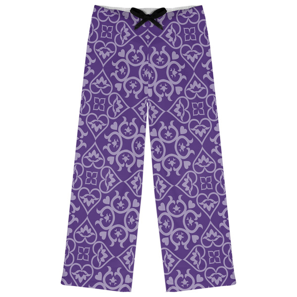 Custom Lotus Flower Womens Pajama Pants - XS