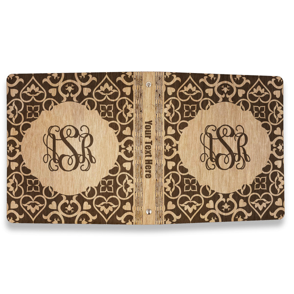 Lotus Flower Wood 3-Ring Binders - 1" Letter - Approval