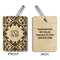 Lotus Flower Wood Luggage Tags - Rectangle - Approval