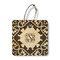 Lotus Flower Wood Luggage Tags - Square - Front/Main