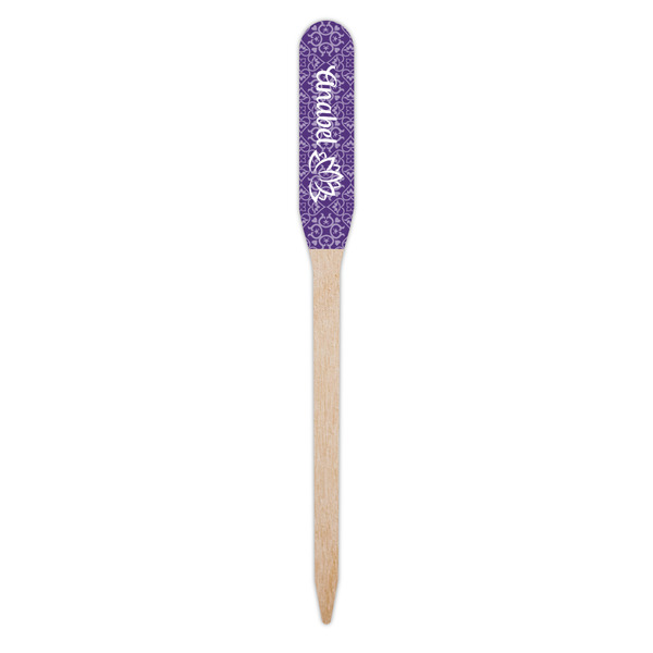 Lotus Flower Wooden Food Pick - Paddle - Single Pick