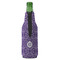 Lotus Flower Zipper Bottle Cooler - BACK (bottle)