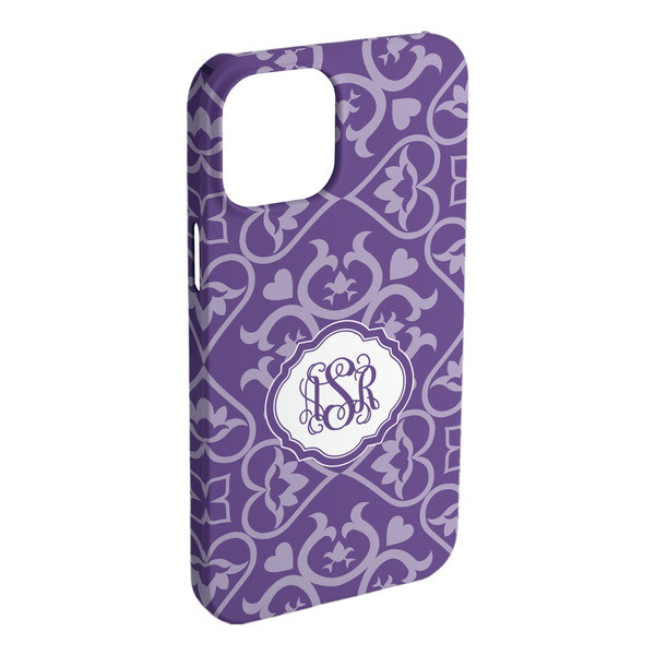 Custom Lotus Flower iPhone Case - Plastic - iPhone 15 Plus (Personalized)