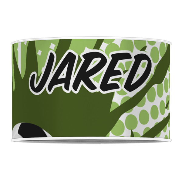 Soccer 12" Drum Lampshade - FRONT (Poly Film)