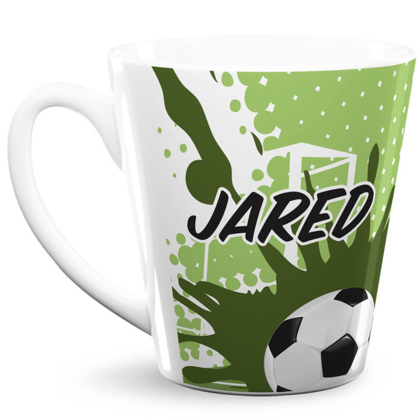Custom Soccer 12 Oz Latte Mug (Personalized)