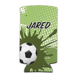 Soccer Can Cooler (tall 12 oz) (Personalized)