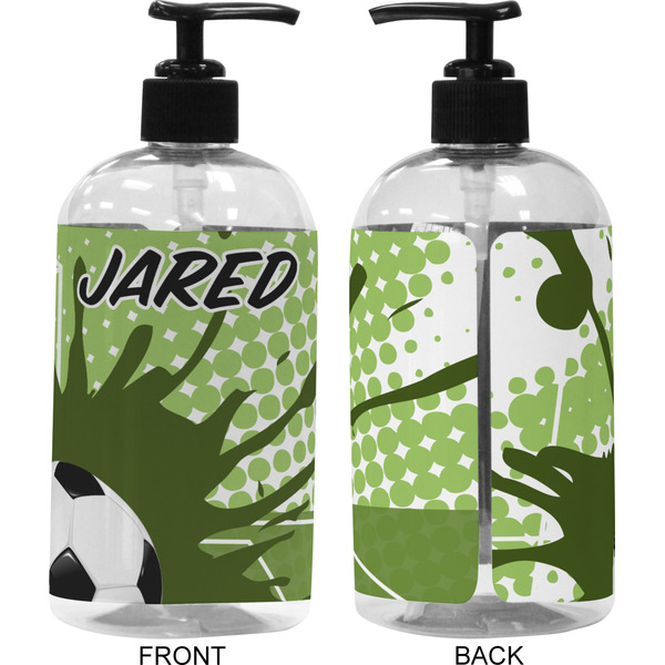 Soccer 16 oz Plastic Liquid Dispenser (Approval)