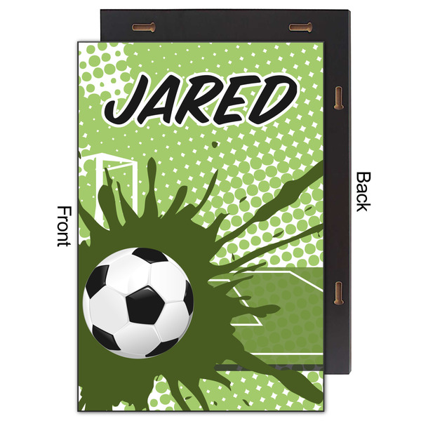 Soccer 20x30 Wood Print - Front & Back View