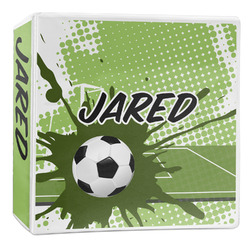 Soccer 3-Ring Binder - 2 inch (Personalized)