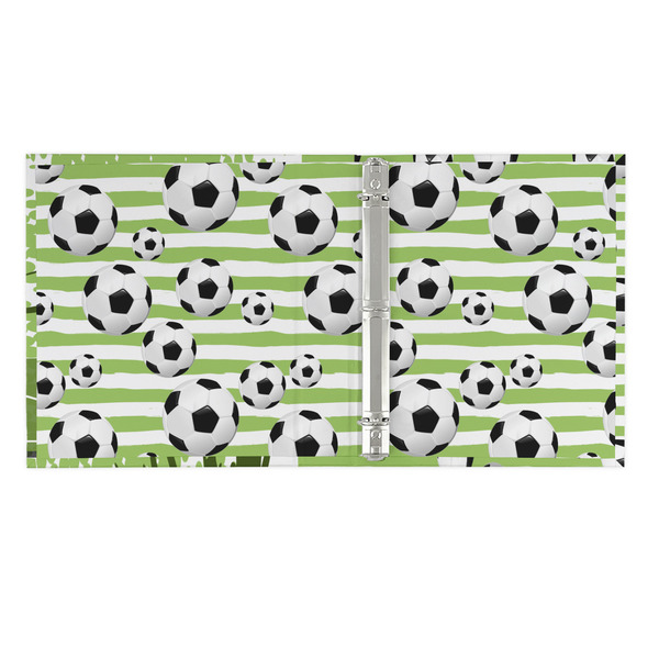 Soccer 3 Ring Binders - Full Wrap - 1" - OPEN INSIDE
