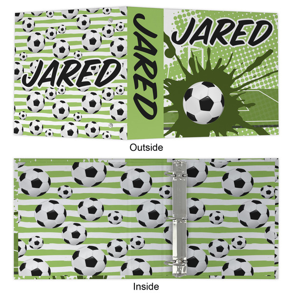 Soccer 3 Ring Binders - Full Wrap - 2" - APPROVAL