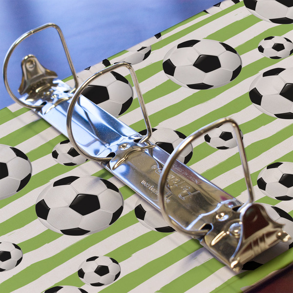 Soccer 3 Ring Binders - Full Wrap - 2" - DETAIL