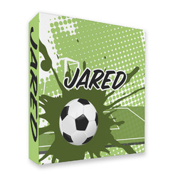 Soccer 3 Ring Binder - Full Wrap - 2" (Personalized)