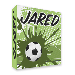 Soccer 3 Ring Binder - Full Wrap (Personalized)