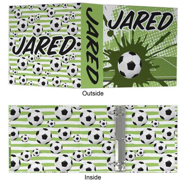 Soccer 3 Ring Binders - Full Wrap - 3" - APPROVAL