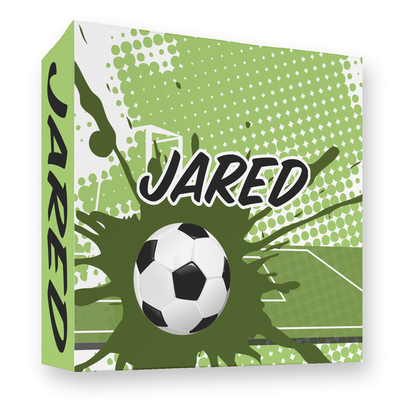 Custom Soccer 3 Ring Binder - Full Wrap - 3" (Personalized)