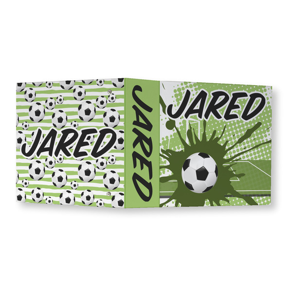 Soccer 3 Ring Binders - Full Wrap - 3" - OPEN OUTSIDE
