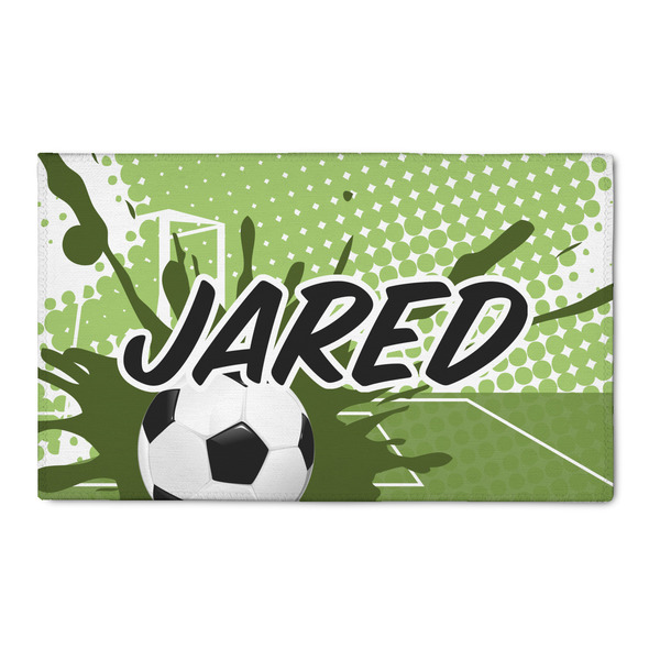 Custom Soccer 3' x 5' Patio Rug (Personalized)