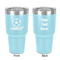 Soccer 30 oz Stainless Steel Tumbler - Teal - Double-Sided (Personalized)