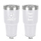 Soccer 30 oz Stainless Steel Tumbler - White - Double-Sided (Personalized)