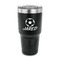 Soccer 30 oz Stainless Steel Tumbler - Black - Single Sided (Personalized)
