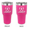 Soccer 30 oz Stainless Steel Ringneck Tumblers - Pink - Double Sided - APPROVAL