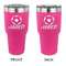 Soccer 30 oz Stainless Steel Tumbler - Pink - Double Sided (Personalized)