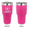Soccer 30 oz Stainless Steel Ringneck Tumblers - Pink - Single Sided - APPROVAL