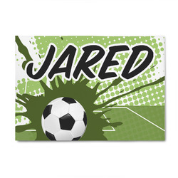 Soccer 4' x 6' Indoor Area Rug (Personalized)