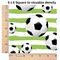 Soccer 6x6 Swatch of Fabric