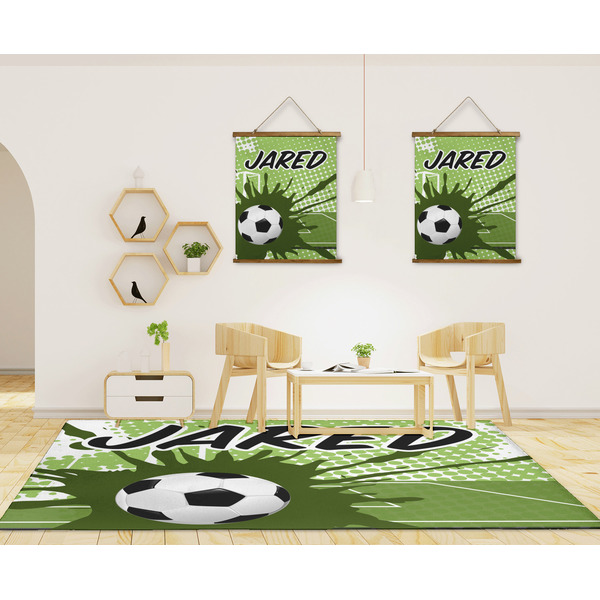 Soccer 8'x10' Indoor Area Rugs - IN CONTEXT