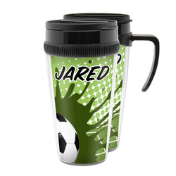 Soccer Acrylic Travel Mug (Personalized)