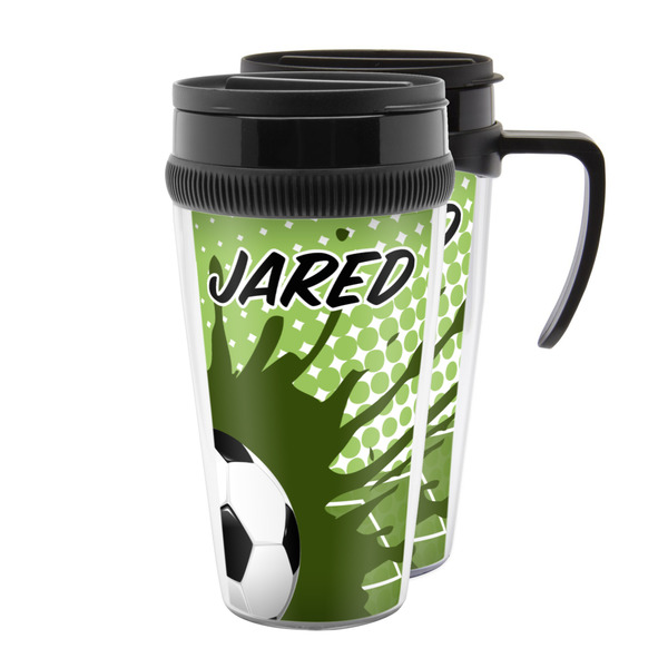 Custom Soccer Acrylic Travel Mug (Personalized)