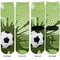 Soccer Adult Crew Socks - Double Pair - Front and Back - Apvl
