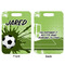 Soccer Aluminum Luggage Tag (Front + Back)