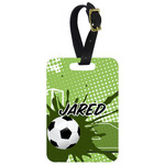 Soccer Metal Luggage Tag w/ Name or Text