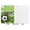 Soccer Baby Blanket (Single Sided - Printed Front, White Back)